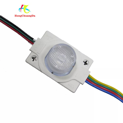 SMD3030 Single LED Module RGB With Lens 46*30mm 110 Lumen Tri Color