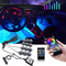 RGB Atmosphere lamp Remote Interior 5050 LED Strip Atmosphere Car Lights With APP Music Wireless